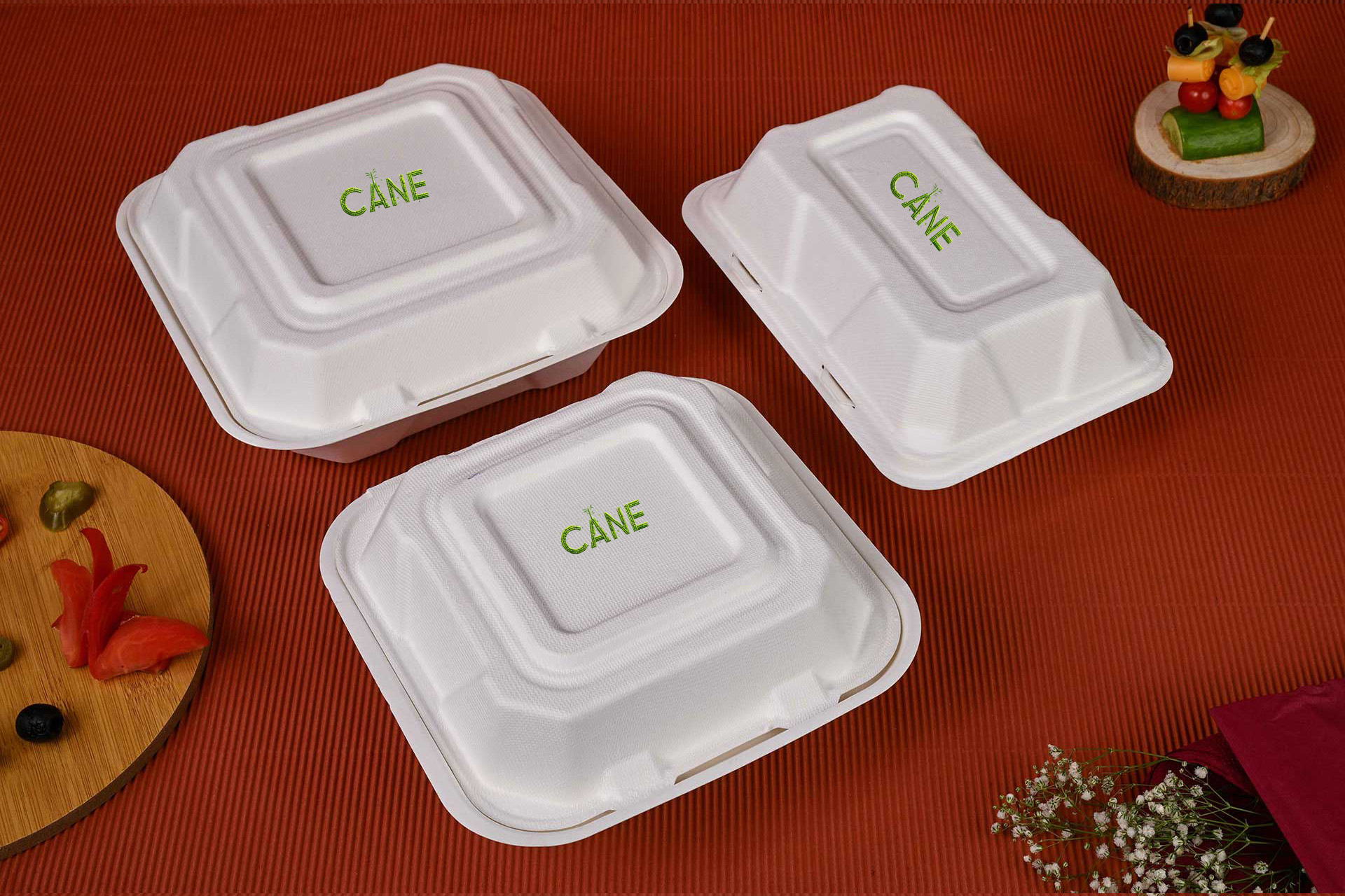 bagasse clamshell